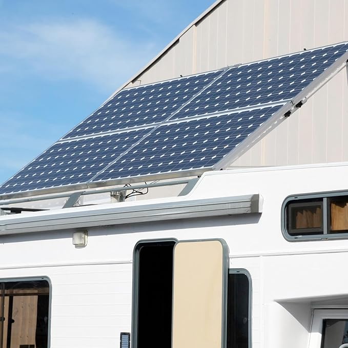 Solar Panel Mount, 32 in with Foldable Tilt Legs Adjustable Solar Panel Tilt Mount Brackets Set Installed on, Roof, Boat,Ieal for 180 200 300 400 Watt for Roof