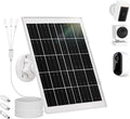 1 Pack 8w Solar Panel for Wyze & Arlo Essential Camera, Compatible with Most Low-Power Wireless Cameras, Solar Charger with 10ft Cable + Adjustable Mount, IP65 Waterproof