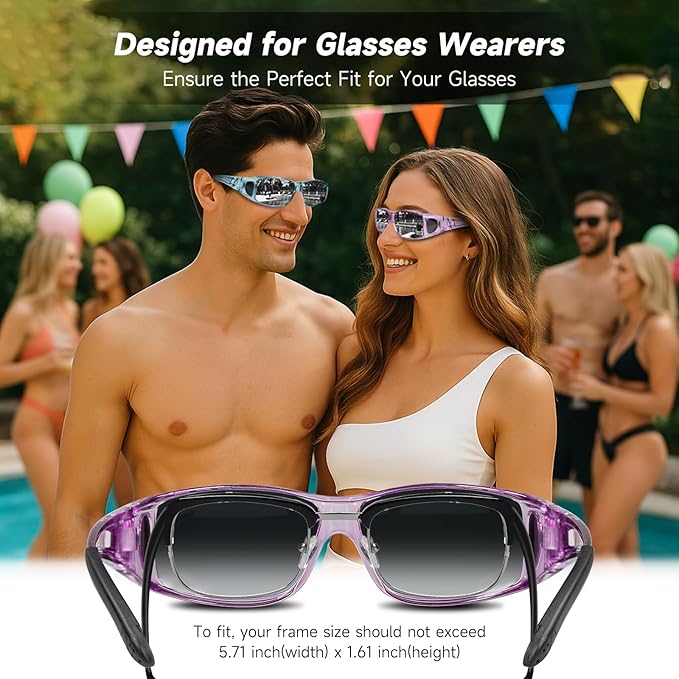 Night Driving Glasses Night Vision Glasses Fit Over Glasses Polarized Anti-Glare UV400 Gift for Men Women