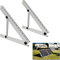 Air Jade Adjustable Solar Panel Tilt Mount Brackets, 28in Solar Panel Stand with Foldable Tilt Legs for RV, Boat, Roof, and Off-Grid, Supports up to 200W