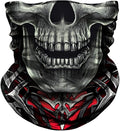 JOEYOUNG Skull Face Mask UV Sun Dust Neck Gaiter Bandana Headwear Motorcycle