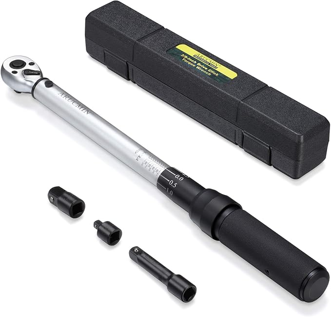 3/8-Inch Drive Click Torque Wrench (10-100 ft.-lb./15-135Nm) Dual-Direction Adjustable Torque Wrench Set