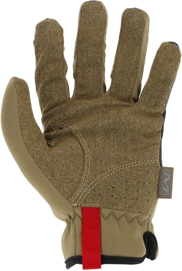 Mechanix Wear: FastFit Work Glove with Elastic Cuff for Secure Fit, Performance Gloves for Multi-Purpose Use, Touchscreen Capable Safety Gloves for Men (Brown, Small)