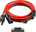 10AWG Solar Panel to SAE Adapter Cable 6FT SAE Plug Cable PV Solar Extension Wire with SAE Polarity Reverse Adapter for Car RV Caravan Solar Panel Battery Charger