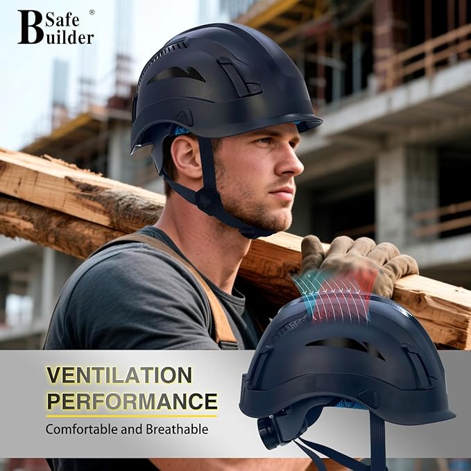 Safety Helmet Hard Hats Construction Head Protection 6-Point Suspension Lightweight Work Outdoor,Industrial ANSI Approved