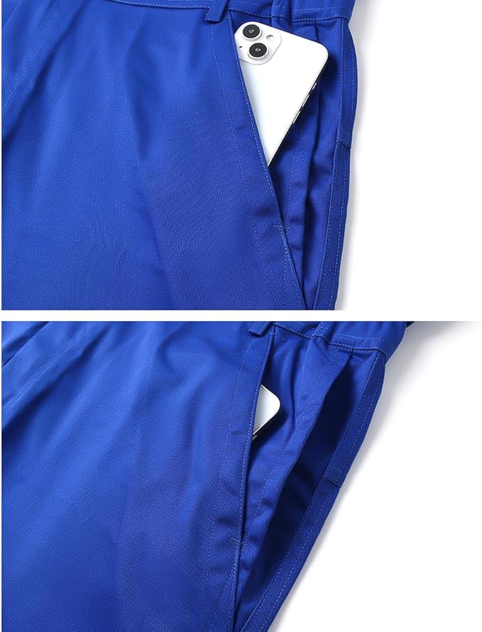 Mens Workwear Coveralls Multi Pockets Work Suit Mechanic Overalls Jumpsuits Unisex Long Sleeve Garage Coverall