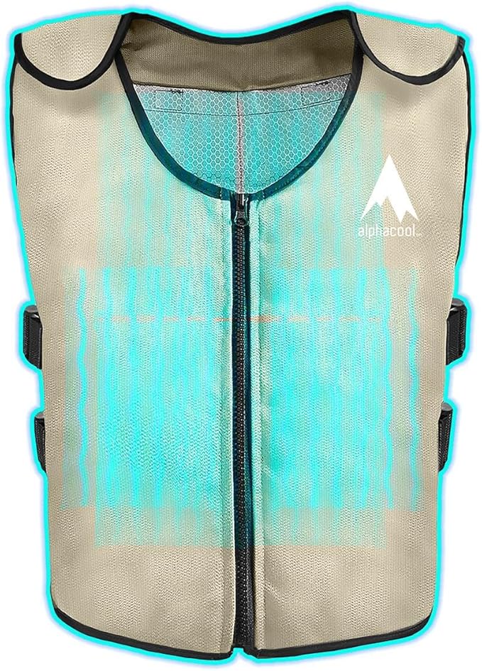 Alphacool Ice Vest for Men and Women Adjustable Cooling Vest with Ice Packs