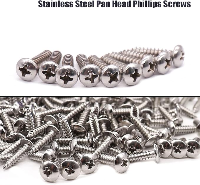 mankk 100PCS 1/4 Inch Rope Light Clips P-Style Mounting Clips Plastic Cable Clamps with Compatible Stainless Steel Pan Head Phillips Screws for Wire Management M-034-BK-LS