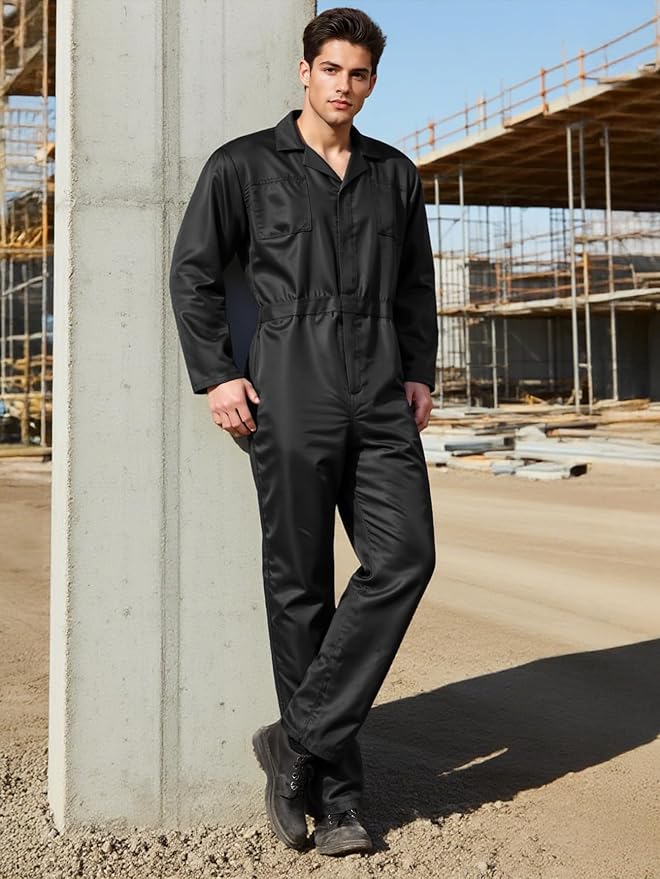 MCJC Coveralls for Men Adult Jumpsuit Coveralls Mechanic Work Uniform Halloween Horror Killer Costume