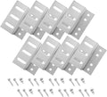 Newpowa Solar Panel Mounting Z Brackets, with Nuts and Bolts, Designed for PRO Series, Sliver, 2 Set of 4 Units