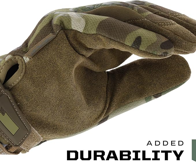 Mechanix Wear: The Original MultiCam Tactical Work Gloves with Secure Fit, Flexible Grip for Multi-purpose Use, Durable Touchscreen Safety Gloves for Men (Small, MultiCam)