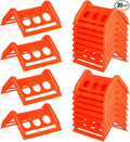 20 Pack Flatbed Edge Protectors for Cargo Loads, Thick Plastic Corner Protectors Tie Down Strap Corner Protector Edge Protector for Pallets Trailer Truck Cargo Protection (Orange)