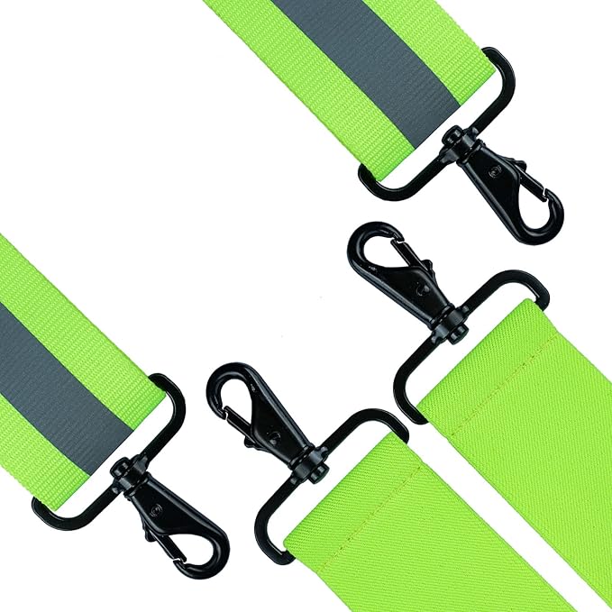 MELOTOUGH Reflective Safety Suspenders|Work Suspenders with Hi Viz Reflective Strip Hold Up Tool Belt Suspenders