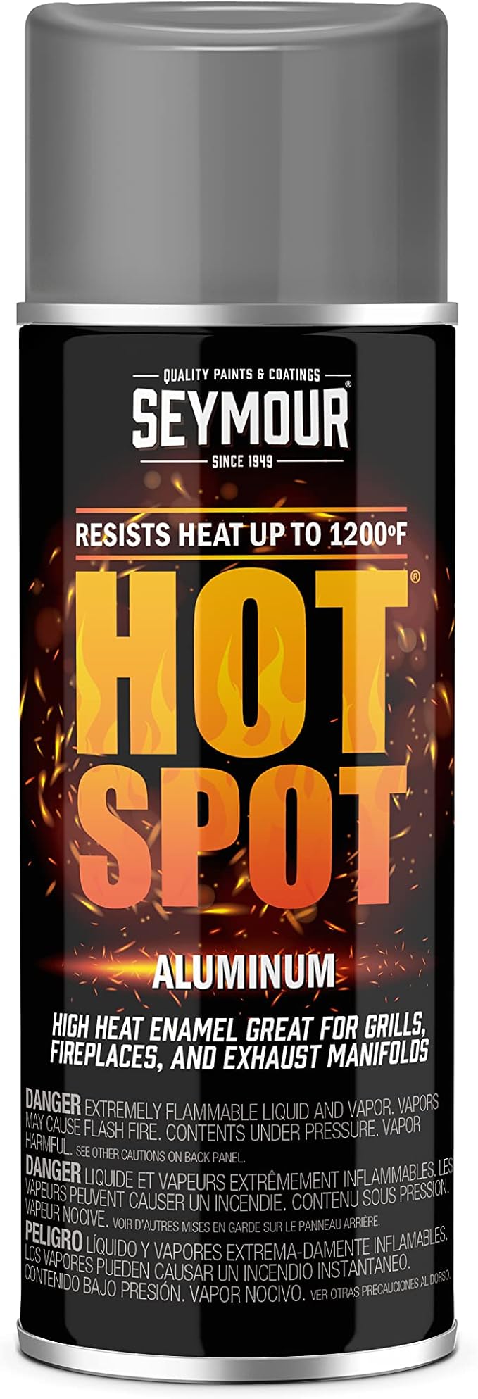 Seymour 16-1201 Hot Spot High Temperature Paints, Aluminium