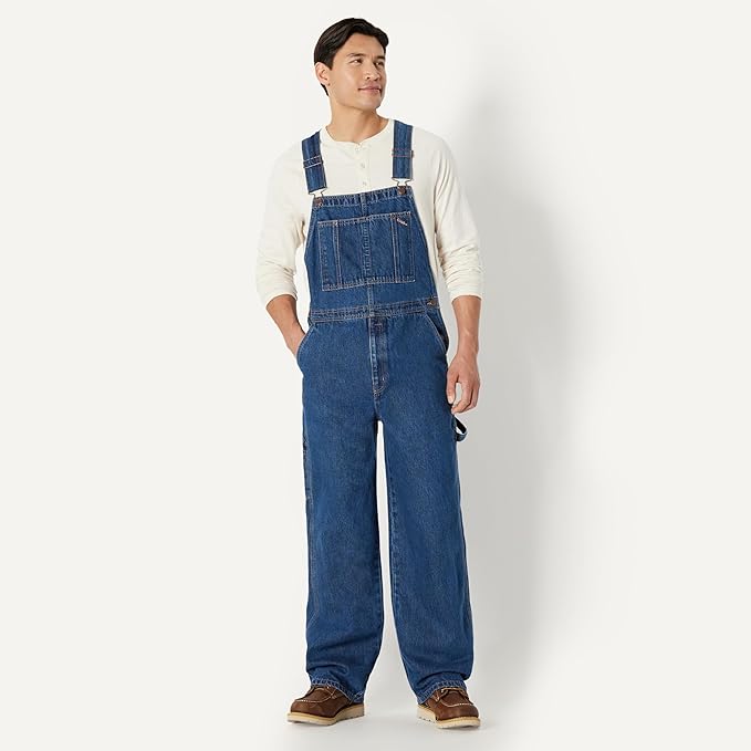 Amazon Basics Men's Relaxed Fit Workwear Bib Overall