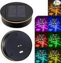 Solar Light Replacement Top 2 Pack, 8 Colors Replacement Solar Light Parts for Lantern(Top Size 3.07 inch, Bottom Size 2.9 inch)