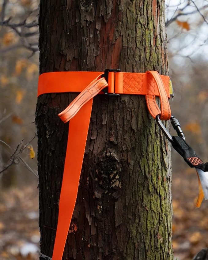 Kalkal 3 Pcs Heavy-Duty Tree Stand Harness Strap, Quick-Connect Treestrap for Tree Stand Harness Comfortable Hunting Gear