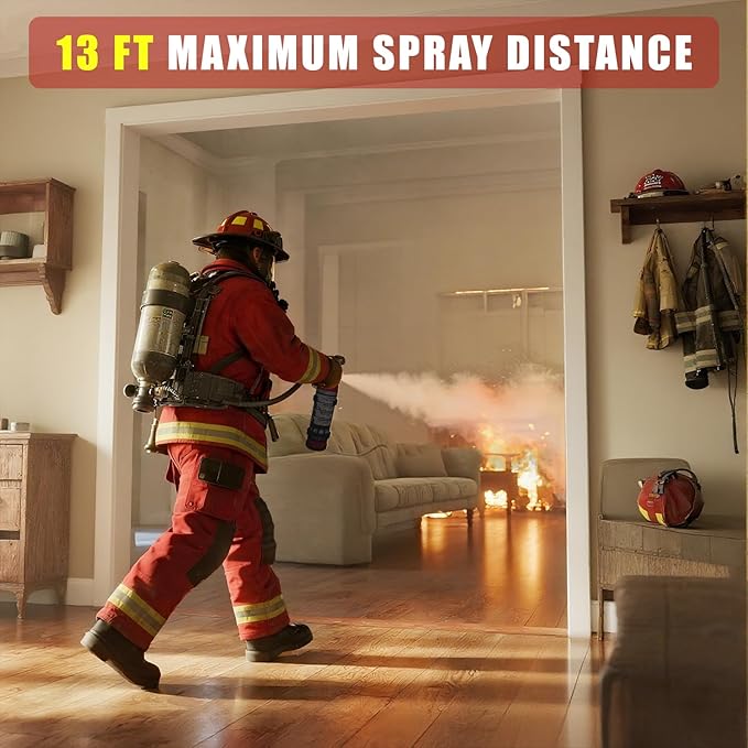 Dry Stop Fire Extinguishing Spray for Home & Car – 600g Portable Dry Chemical Fire Suppression Spray | for Kitchen Grease, Electrical, Vehicle & Garage Fires, Easy to Use (4-Pack)