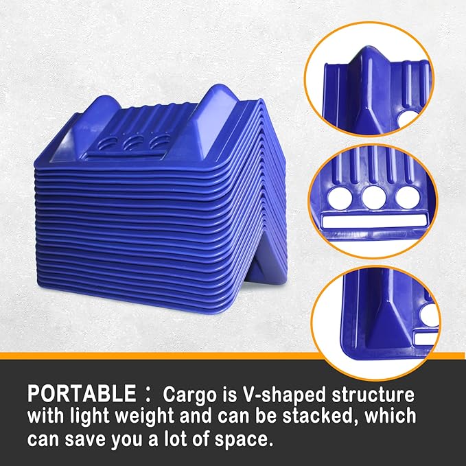 ENJ Flatbed Edge Protectors for Cargo Loads Corner Protectors Flatbed Used Together with Webbing to Protect Cargo, 20 Pack