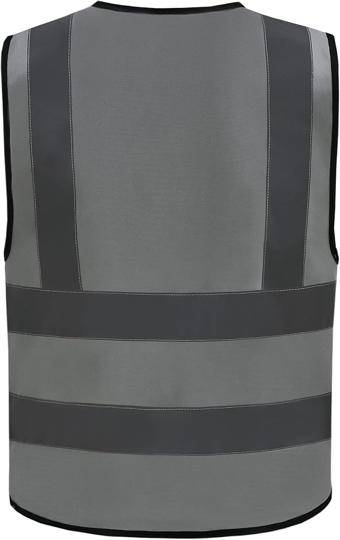 A-SAFETY grey reflective vest