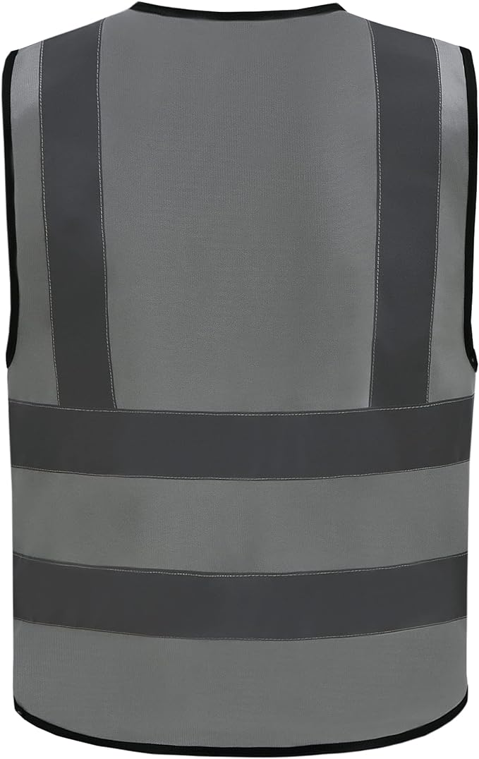 A-SAFETY grey hi vis vest
