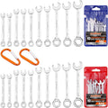 HORUSDY 20-Piece Mini Wrench Set, Small Wrench Set, Metric and SAE Mini Combination Wrench Sets