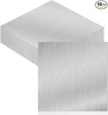 Therwen 10 Pcs 12 x 12 Inch Flashing Aluminum Sheet Roof Flashing Metal Roof for Shed Weatherproofing Areas Around Chimneys or Skylights (Silver)