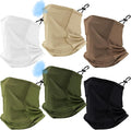 Geyoga Adjustable Cooling Neck Gaiter Breathable Summer Face Mask with Mesh Holes Strap UV Protection Neck Cover for Men
