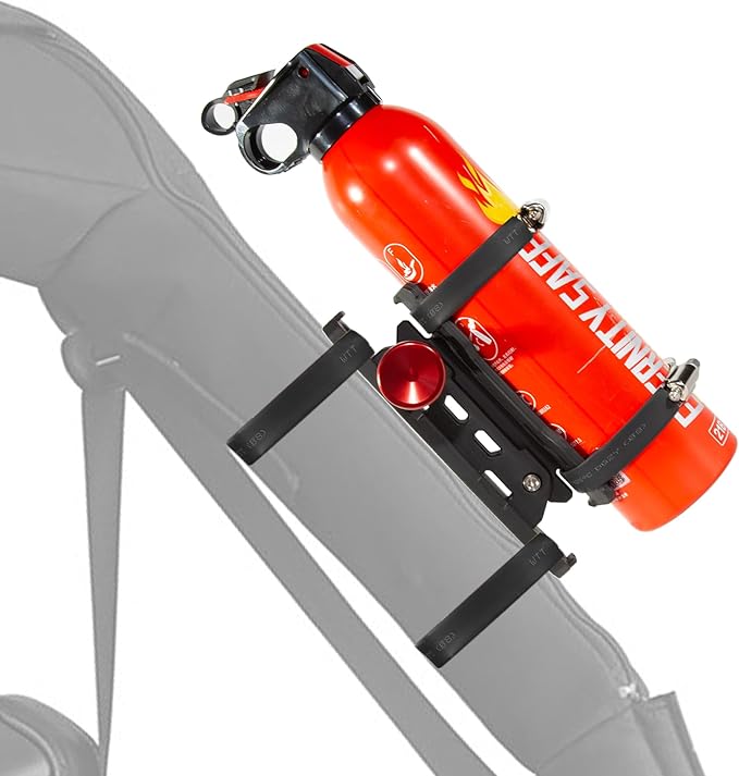 Fire Extinguisher Mount for Vehicle - Quick Release Fire Extinguisher Bracket Holder Compatible with Jeep Wrangler JT, TJ, JL, JKU, UTV, Polaris RZR, Ranger, Can-Am X3, Yamaha, ATV, Tractor