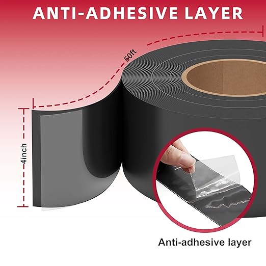 Joist Tape for Decking 4 inch, Weatherproof Butyl Sealant Deck Tape Joists, Flashing Tape Waterproof Roof Joist Deck Tape