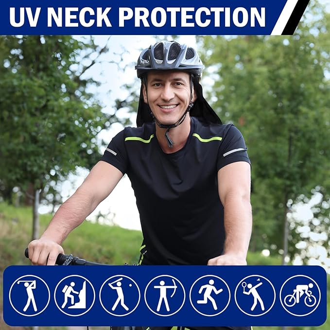 Tatuo Neck Drape UV Sun Protection Gaiter Adjustable Unisex Multifunctional 2 in 1 Face Covering for Outdoor Sports Fishing