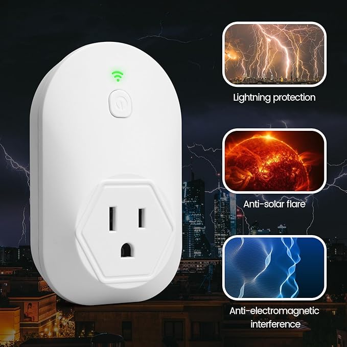 Haoguo Generator Electromagnetic Protector, EMP Protection, Plug Into The Socket of Inverter & Generator, Withstand Multiple High-Voltage Surges, for Home Backup, Emergencies, Grid outages