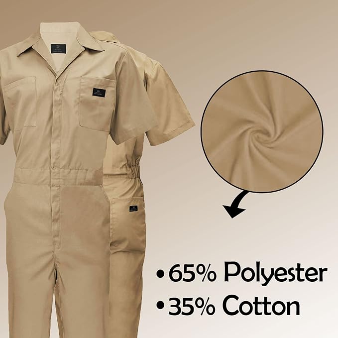 Coveralls Workwear Men Short Sleeve Coveralls