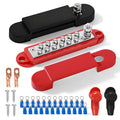 Bus Bar 12V 150A Power Distribution Block, 1/4 in Stud Terminal Buss Bar, Premium Power Junction Block for Solar Battery Wiring, Marine, Boat & Automotive
