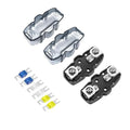 RECOIL ZMFH11-2 2 Pack in-line Mini-ANL or ANL Fuse-Holders, 1 X 0/2/4 Gauge Input & Output with Reducers, Includes 2 X 60A, 80A, 100A Mini-ANL Fuses