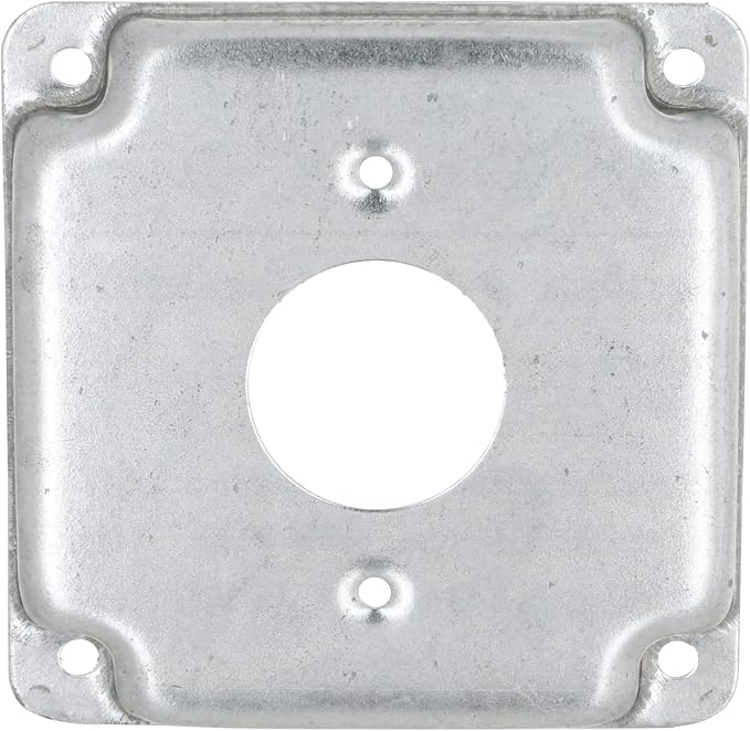 Hubbell-Raco 801C 1 Receptacle 1.406-Inch Diameter 4-Inch Square Exposed Work Cover