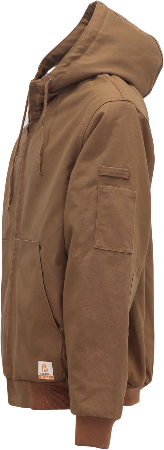 BOCOMAL FR Jacket Insulated Flame Resistant Duck Hooded Coat Outwear&Vest Light Water Repellent and Oil Resistant.