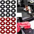 24PCS Battery Terminal Washer Pad, Anti Corrosion Washers, Fiber Washers Battery Top & Side Terminal Protector (12Pair Redblack)