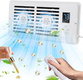 Register Booster Fan Fits 4" x 10" Register Holes, Vent Fan with DIY Scent Diffuser,Quiet 10-Speed Smart Heating Cooling AC with LCD Screen,Remote Control and Thermostat Control for Home,Wall,Floor