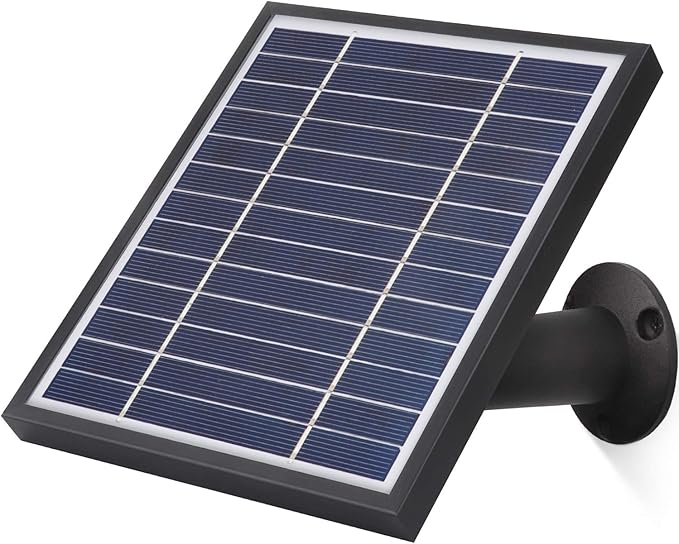 iTODOS Solar Panel for Arlo Pro, 11.8Ft Outdoor Power Charging Cable and Adjustable Mount, Not for Arlo Ultra or Pro3 (Black)