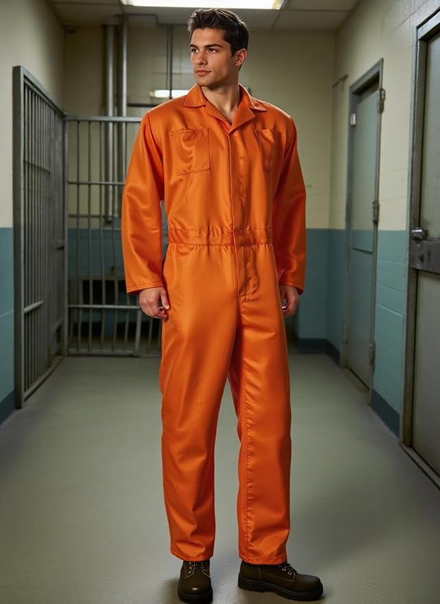 MCJC Coveralls for Men Adult Jumpsuit Coveralls Mechanic Work Uniform Halloween Horror Killer Costume