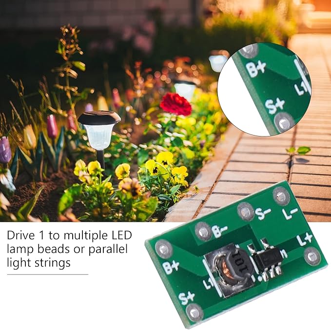 10pcs Solar Charge Control Board, 30mA Solar Controller Board Module for Home Solar Landscape Lights