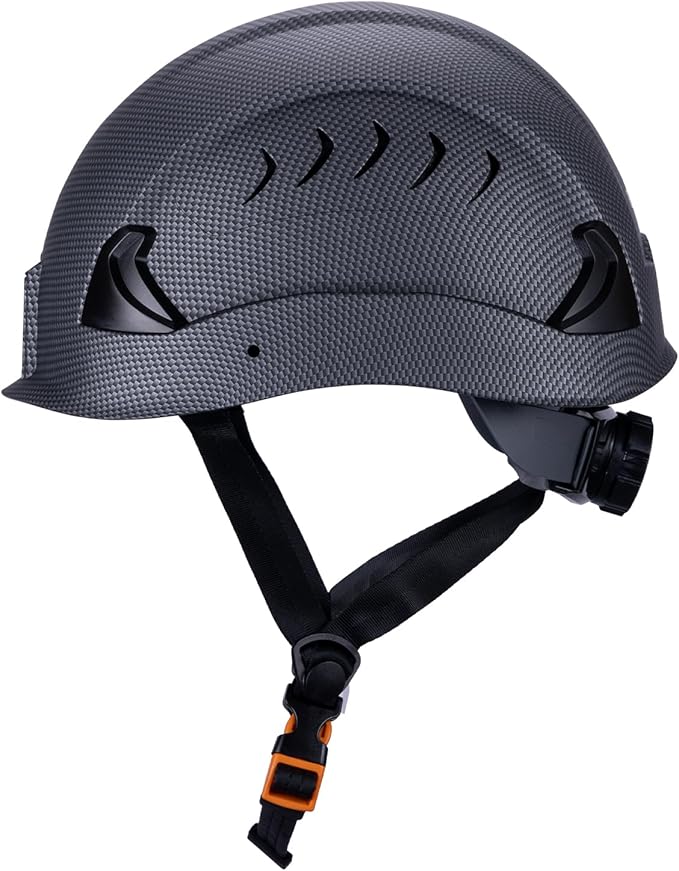 Land Helmets Frontier Type 2 Class C Vented Safety Helmet - ANSI/ISEA Z89.1 Type II OSHA Compliant Hard Hat. Used in Construction, Arbor, and Industrial Work.