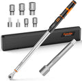 Digital Torque Wrench, 12.54-250.8 Ft.lb /17-340 Nm, 1/2" Drive In Lb Torque Wrench Electronic with Buzzer & LCD Indicator, Torque Wrench Set for Cars Automotive