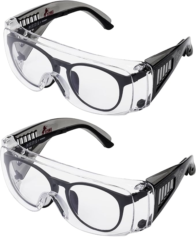UNCO- Safety Goggles Over Glasses, Protective Goggles, Anti Fog, Work, Safety Glasses Over