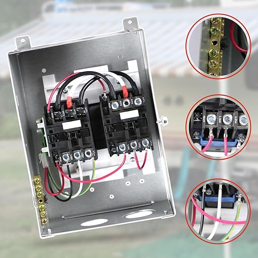 RV Automatic Transfer Switch 50 Amp,240 VAC,70A Neutral Rating,120/240 Volt