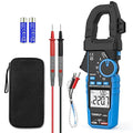 Digital Clamp Meter Multimeter - TEMIRUP Auto-ranging 6000 Counts Amp Voltage Tester with D-Shaped Jaw VFD Mode, Measuring NCV, AC/DC Voltage AC Current Temperature Capacitance Resistance Continuity