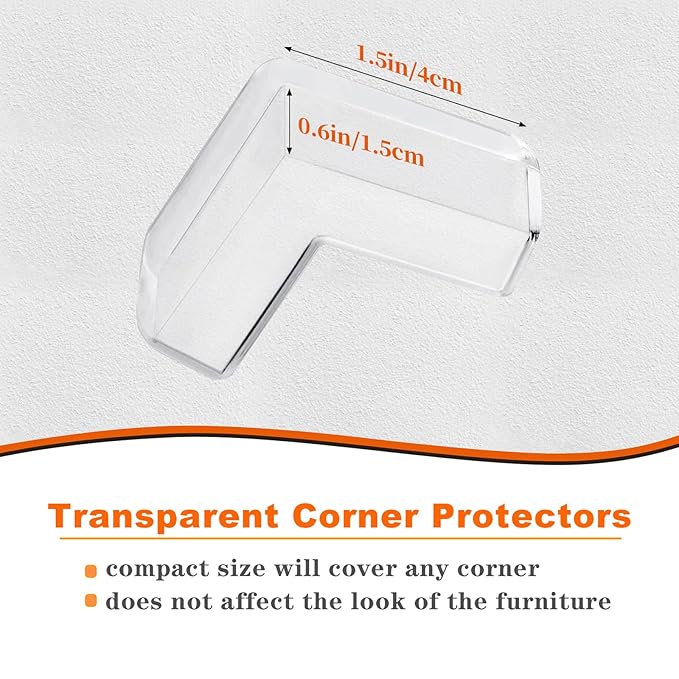 32 Pack Corner Guards Corner Protectors Baby Proof Furniture Corners & Edges Safety Bumpers, Table Corner Protectors for Furniture Baby Safety Sharp Corner Covers, Clear