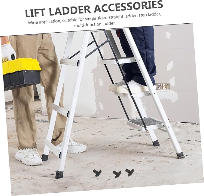 3pcs Telescopic Ladder Switch Button Replacement Non Slip Silicone Feet for Folding Ladders Durable Lightweight
