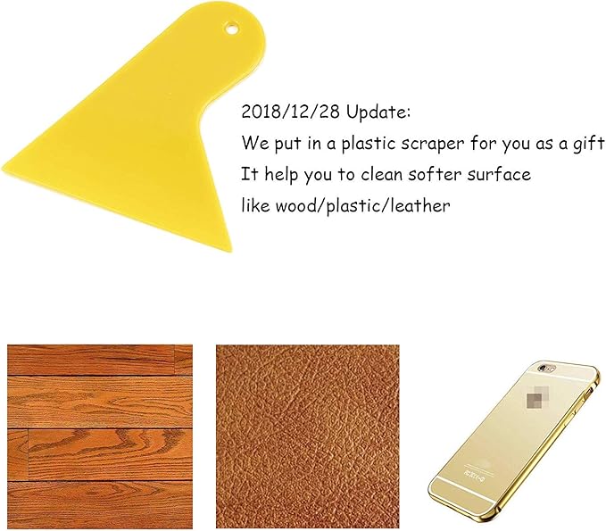 4" Wide Extendable Razor Blade Sticker/Paint Scraper Remover for Window Glass Windshield Tile Granite Wall Cleaning Hand Tool, Gum Cleaning, Stove Cleaner, SCRP-A